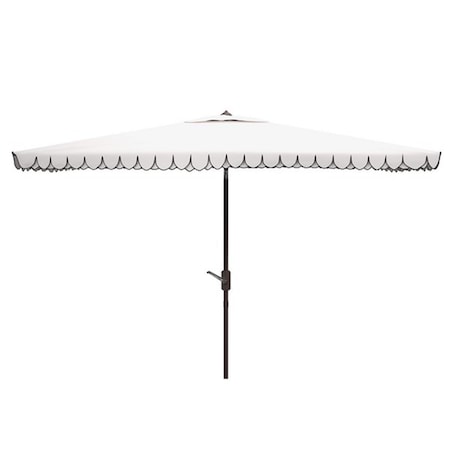 Safavieh 6.5 x 10 in. Elegant Rectangle Umbrella White & Black PAT8306E